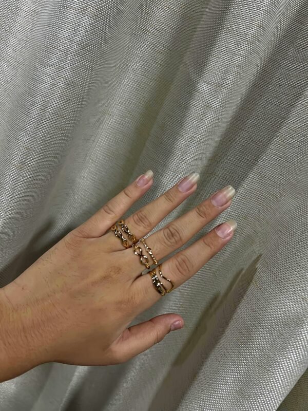 Beautiful Stainless steel Golden Rings
