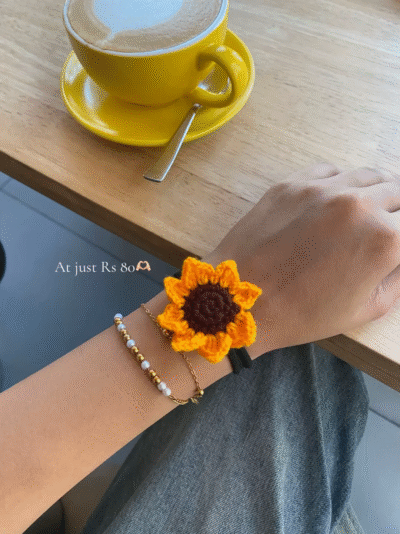 Beautiful Affordable Sunflower 🌻 Hair tie