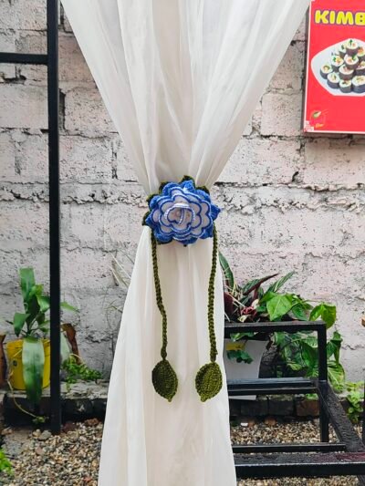 Curtain Binder Blue flower